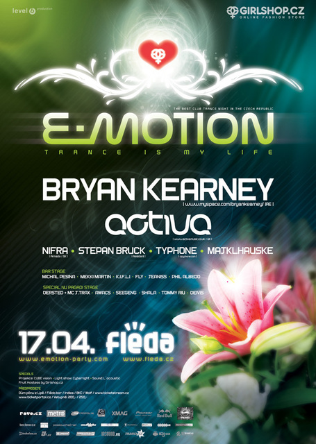 Bryan Kearney - E-Motion - Fléda, Brno 17.04.2009 