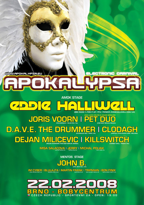 EDDIE HALLIWELL (BBC Radio 1/ PFA / Fire It Up/Pioneer/Uk)-APOKALYPSA 28 - 22.2.2008 - Brno, Czech Republic